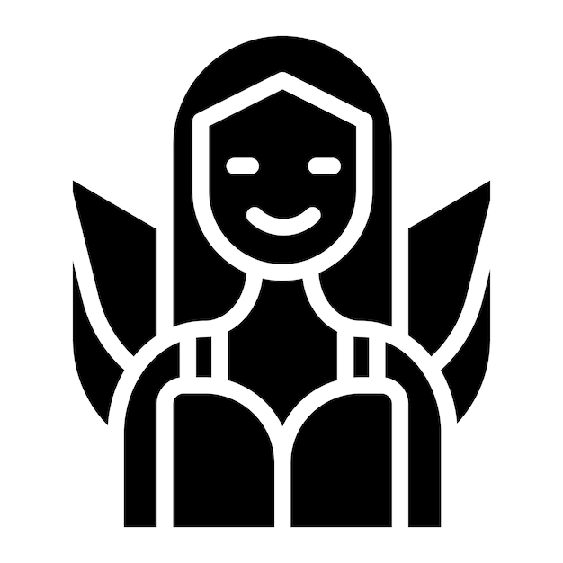 Imagen vectorial del icono de hadas Se puede usar para Fairytale