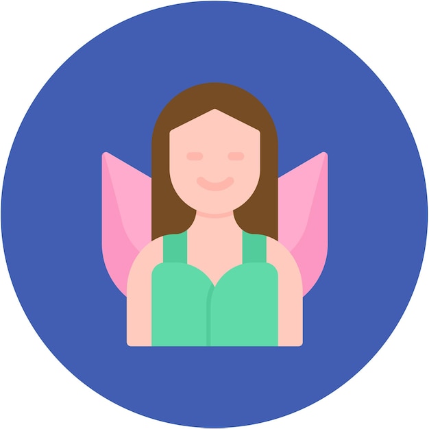 Imagen vectorial del icono de hadas Se puede usar para Fairytale