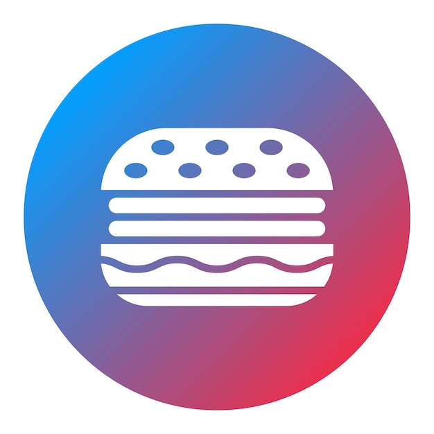 Imagen vectorial de icono de hamburguesa Se puede usar para Bar