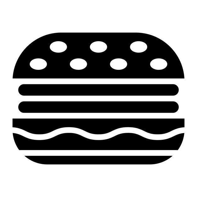 Imagen vectorial de icono de hamburguesa Se puede usar para Bar