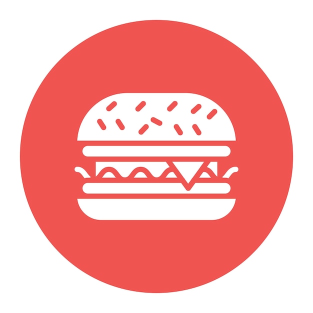 Vector imagen vectorial del icono de la hamburguesa se puede usar para el boliche