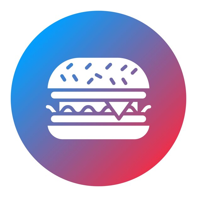 Imagen vectorial del icono de la hamburguesa Se puede usar para el boliche