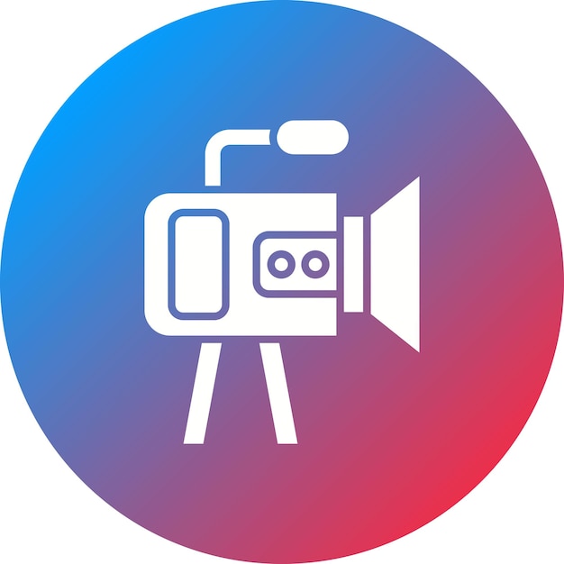 Imagen vectorial de icono de Handycam Se puede usar para Comunicación y Medios
