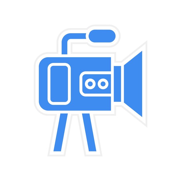 Imagen vectorial de icono de Handycam Se puede usar para Comunicación y Medios