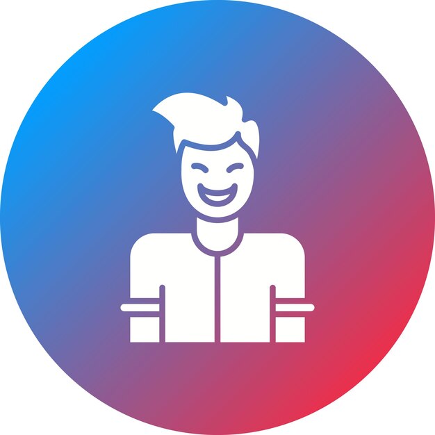 La imagen vectorial del icono Happy se puede utilizar para la retroalimentación del cliente