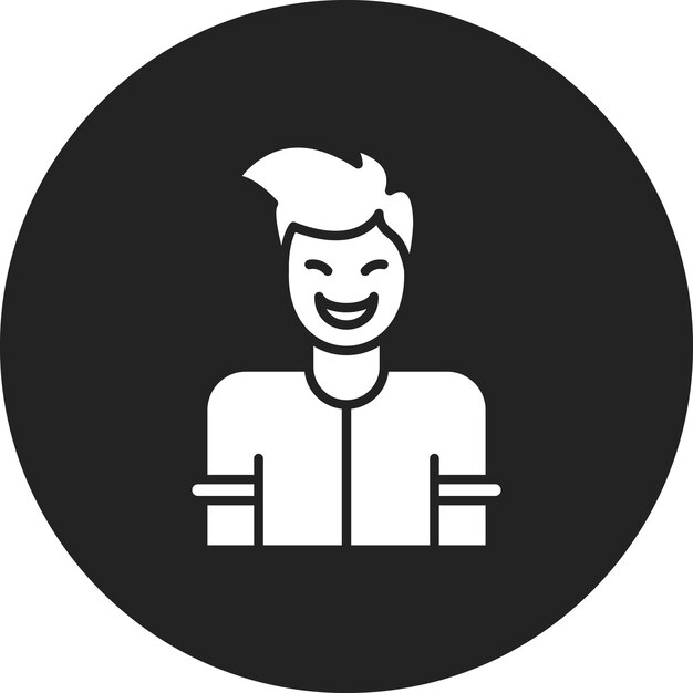 La imagen vectorial del icono Happy se puede utilizar para la retroalimentación del cliente