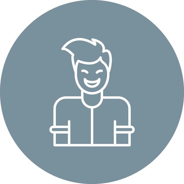 La imagen vectorial del icono Happy se puede utilizar para la retroalimentación del cliente