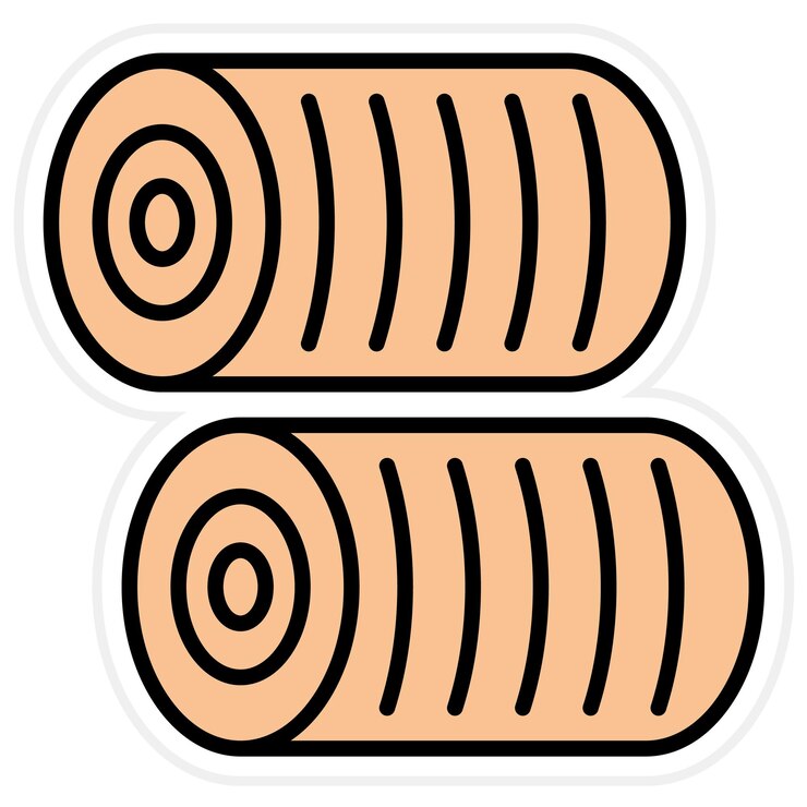 Vector la imagen vectorial del icono de hay bale se puede utilizar para el otoño