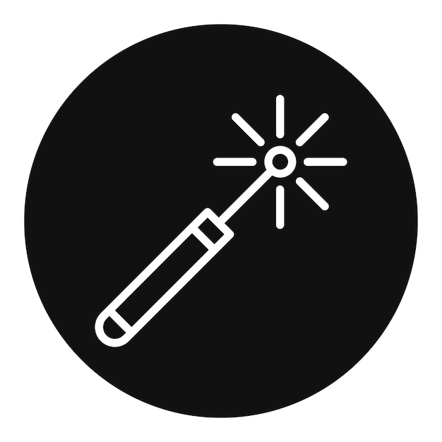 Imagen vectorial del icono del haz láser Se puede utilizar para la fabricación aditiva
