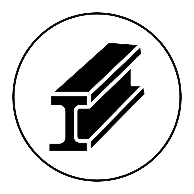 La imagen vectorial del icono del haz se puede utilizar para la metalurgia