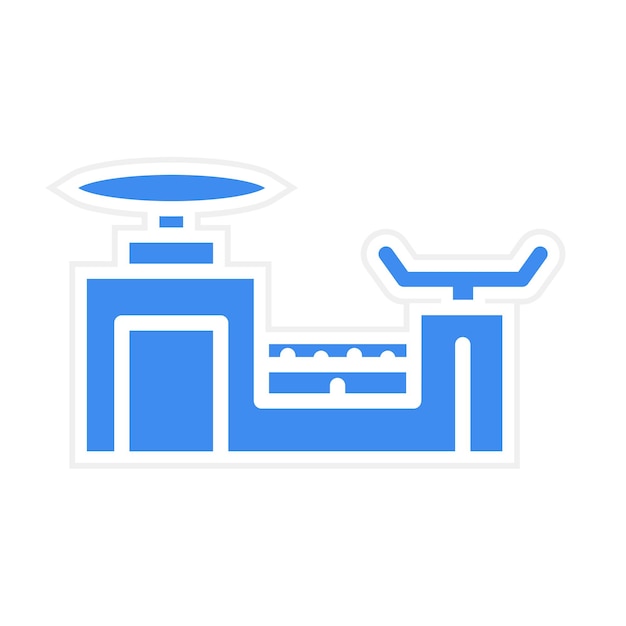 Imagen vectorial de icono de haz triple Se puede utilizar para la ciencia
