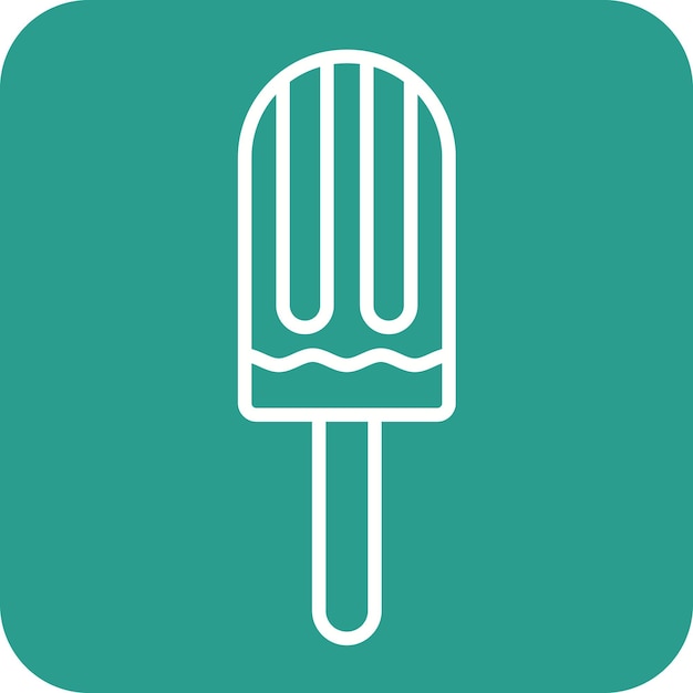 Imagen vectorial del icono del helado Se puede usar para cumpleaños