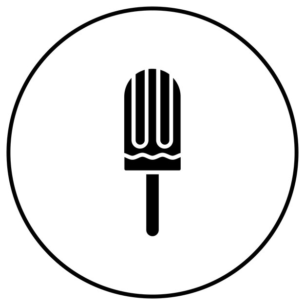 Imagen vectorial del icono del helado Se puede usar para cumpleaños