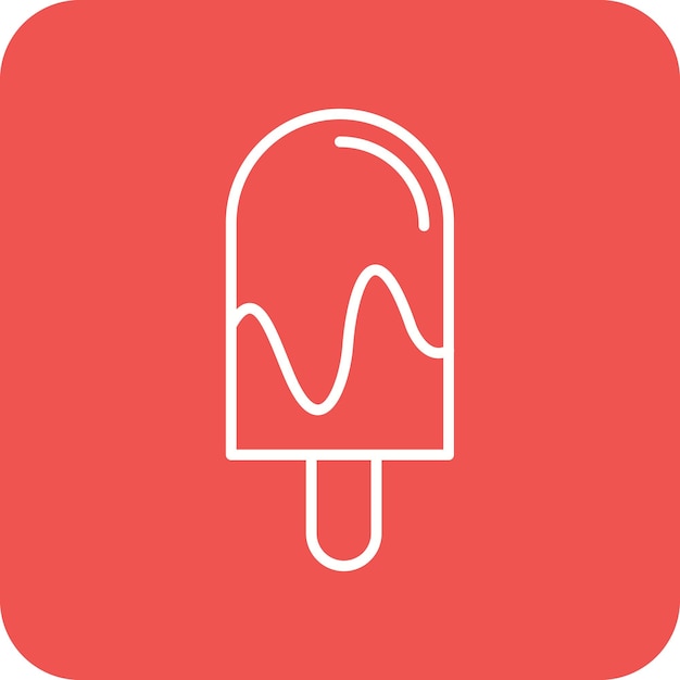 Imagen vectorial de icono de helado Se puede usar para la primavera