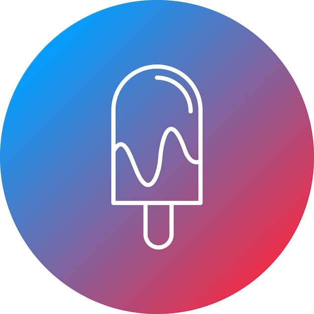 Imagen vectorial de icono de helado Se puede usar para la primavera