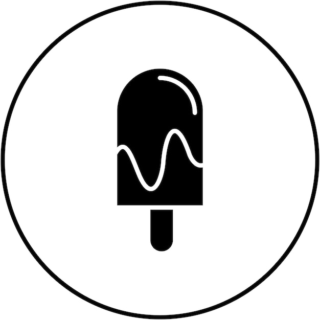 Imagen vectorial de icono de helado Se puede usar para la primavera