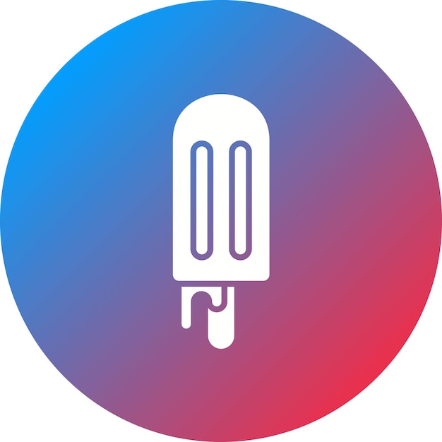 Imagen vectorial del icono del helado Se puede usar para Street Food