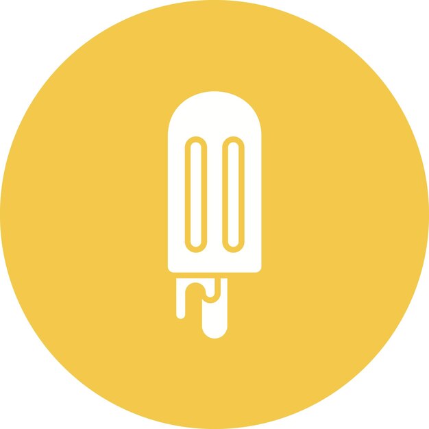 Imagen vectorial del icono del helado Se puede usar para Street Food