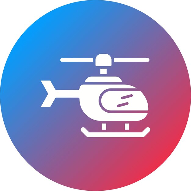 Imagen vectorial del icono del helicóptero Se puede usar para Auto Racing
