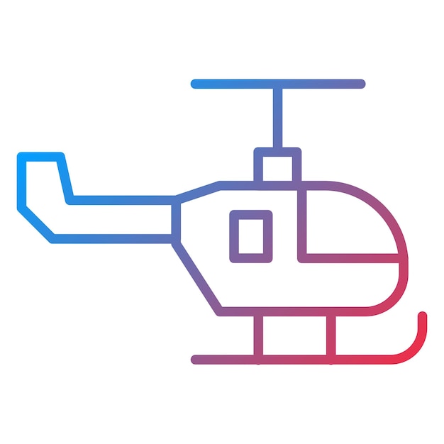 La imagen vectorial del icono del helicóptero se puede utilizar para desastres naturales