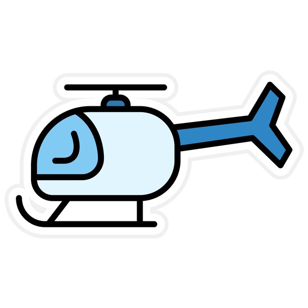 Imagen vectorial del icono del helicóptero Se puede utilizar para el transporte