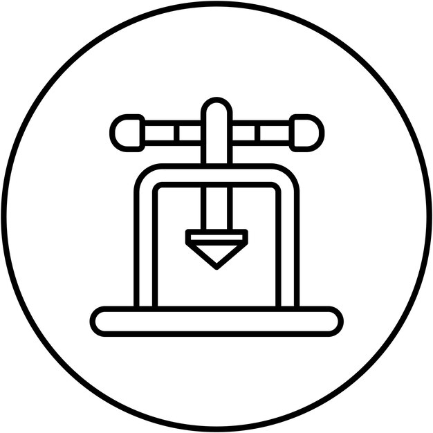Imagen vectorial del icono de la herramienta de inflamación Se puede utilizar para la fontanería