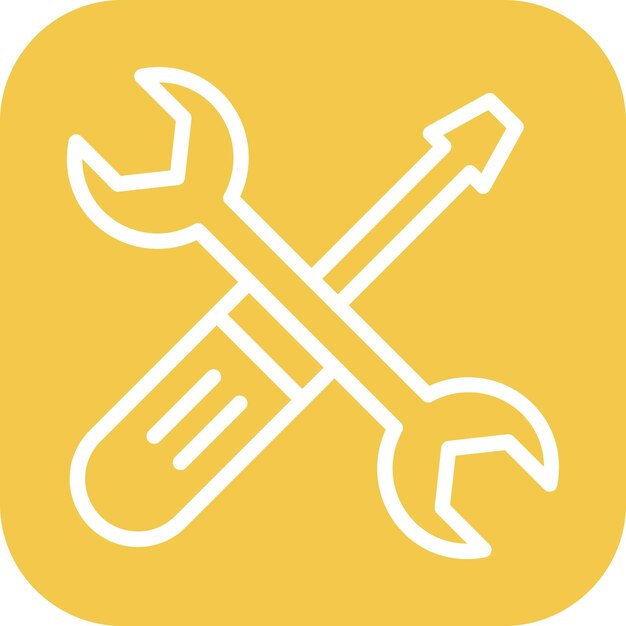 La imagen vectorial del icono de la herramienta se puede utilizar para la fabricación
