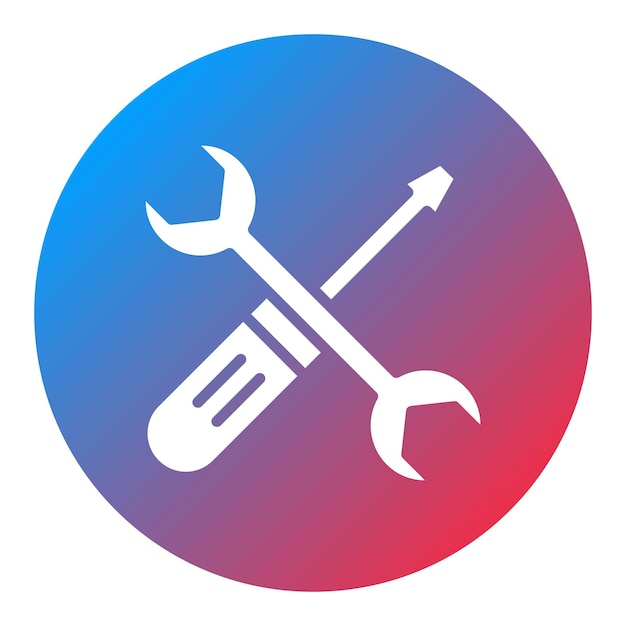 La imagen vectorial del icono de la herramienta se puede utilizar para la fabricación