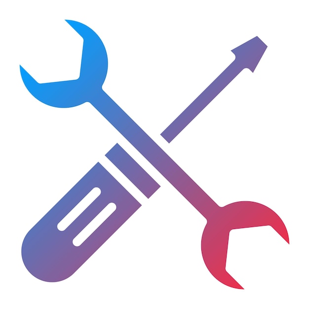 La imagen vectorial del icono de la herramienta se puede utilizar para la fabricación