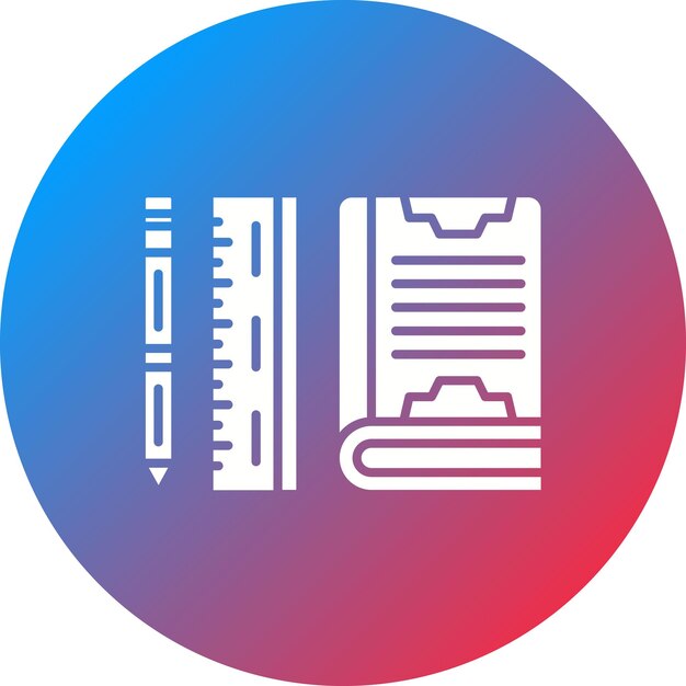 Imagen vectorial de icono de herramientas de aprendizaje Se puede utilizar para la educación en línea