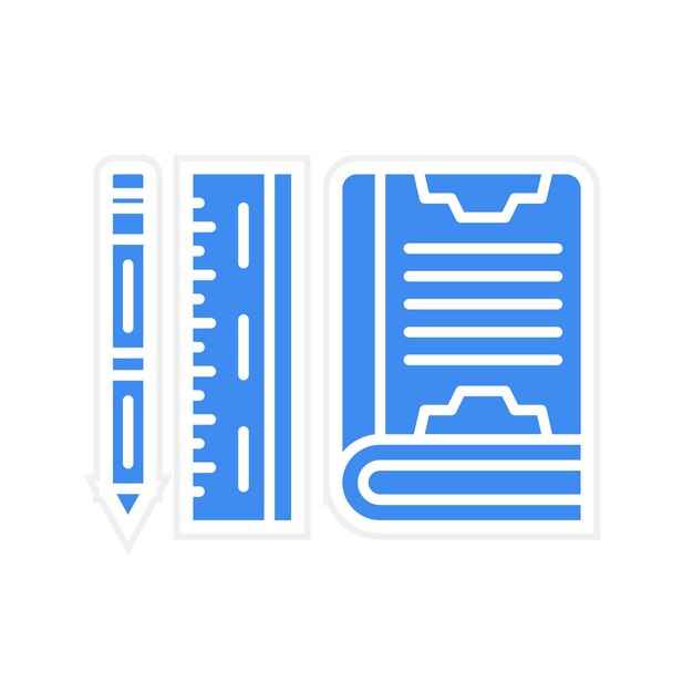 Imagen vectorial de icono de herramientas de aprendizaje Se puede utilizar para la educación en línea