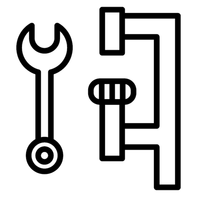 Imagen vectorial del icono de las herramientas de cerrajero Se puede usar para Cerrajero