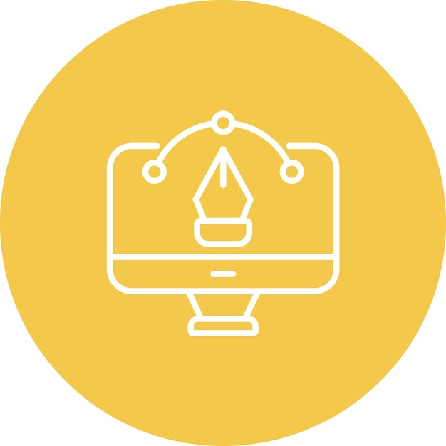 Imagen vectorial de icono de herramientas de diseño Se puede utilizar para el diseño