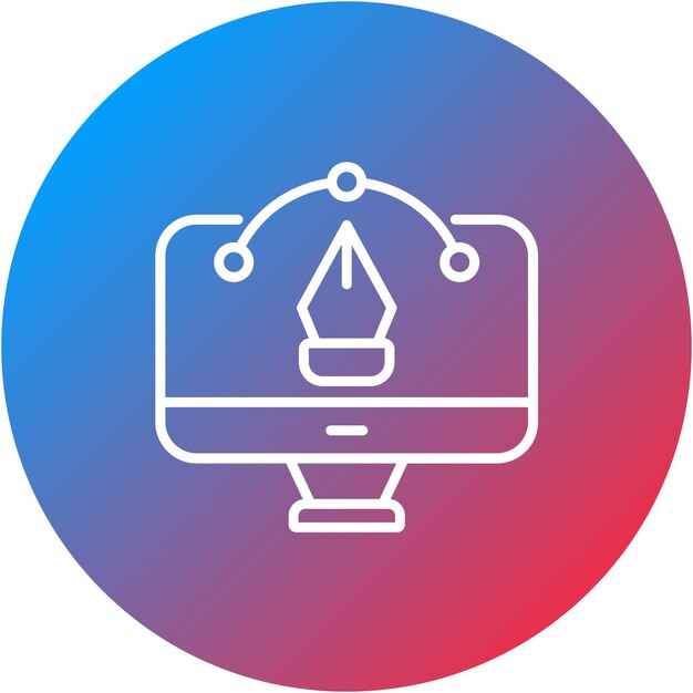 Imagen vectorial de icono de herramientas de diseño Se puede utilizar para el diseño