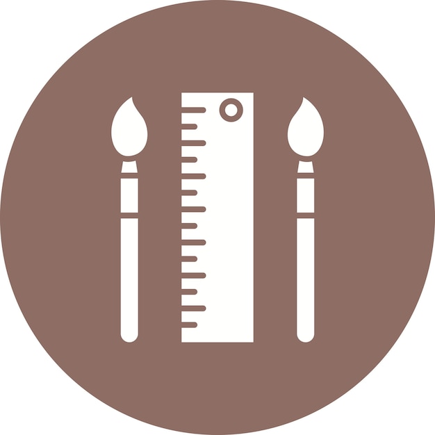 Imagen vectorial de icono de herramientas de diseño Se puede utilizar para la educación en línea