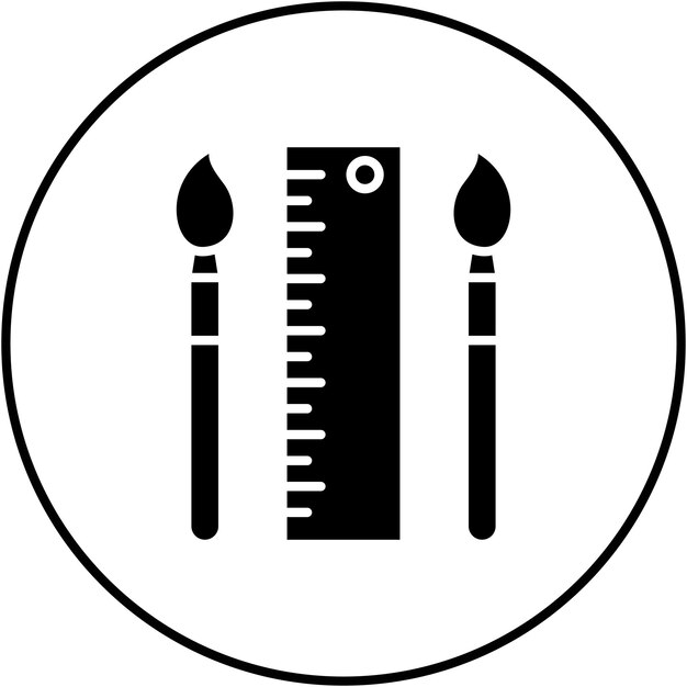 Imagen vectorial de icono de herramientas de diseño Se puede utilizar para la educación en línea