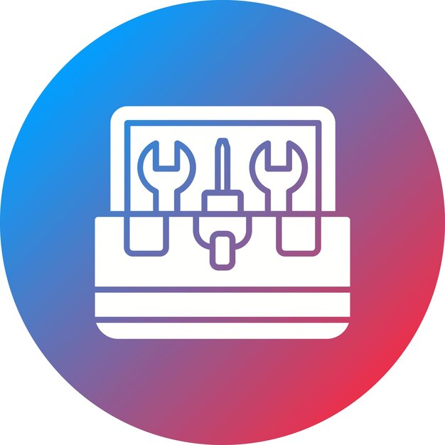 Imagen vectorial del icono de las herramientas Se puede usar para Auto Racing