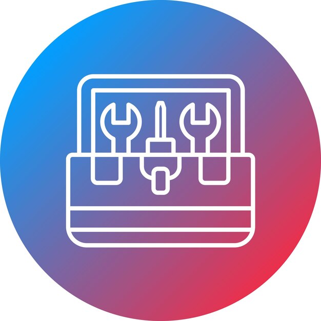Imagen vectorial del icono de las herramientas Se puede usar para Auto Racing