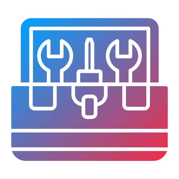 Imagen vectorial del icono de las herramientas Se puede usar para Auto Racing