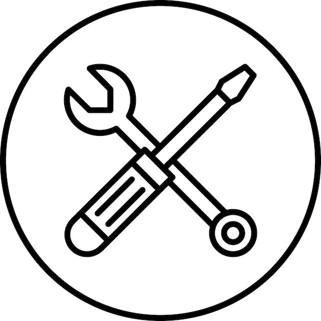 Imagen vectorial del icono de las herramientas Se puede utilizar para la arqueología