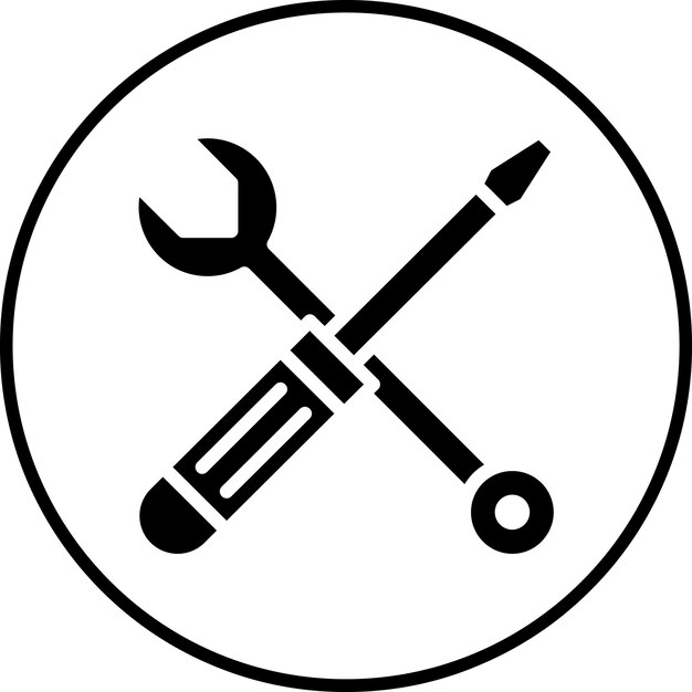 Imagen vectorial del icono de las herramientas Se puede utilizar para la arqueología