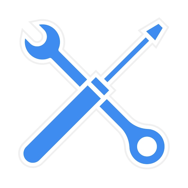 Imagen vectorial del icono de las herramientas Se puede utilizar para el instrumento