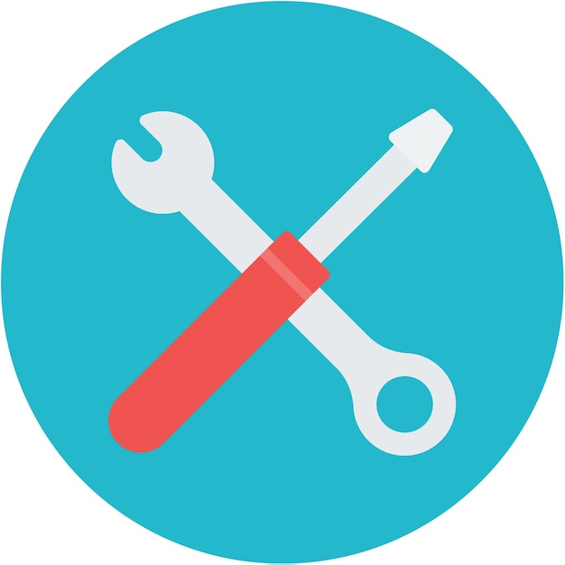 Imagen vectorial del icono de las herramientas Se puede utilizar para el instrumento