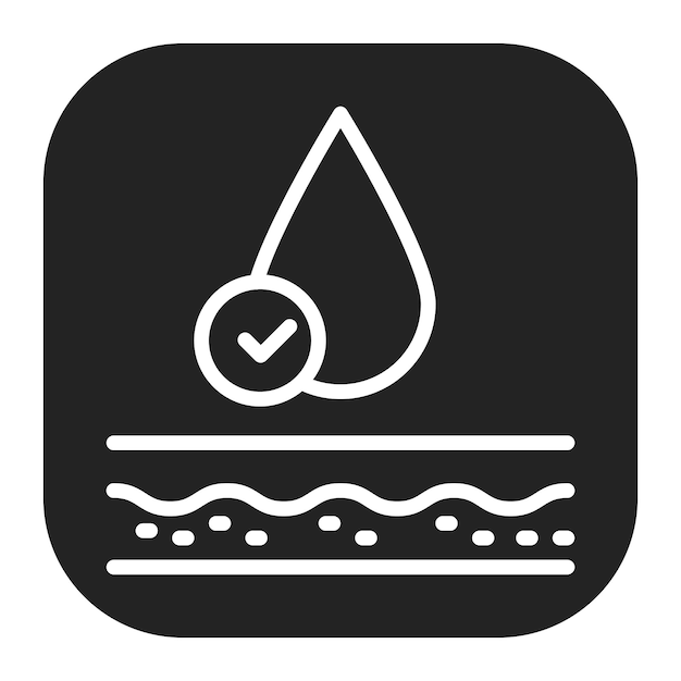 Imagen vectorial del icono de hidratación Se puede utilizar para el bienestar físico