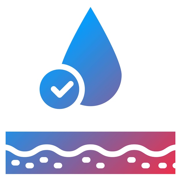 Imagen vectorial del icono de hidratación Se puede utilizar para el bienestar físico