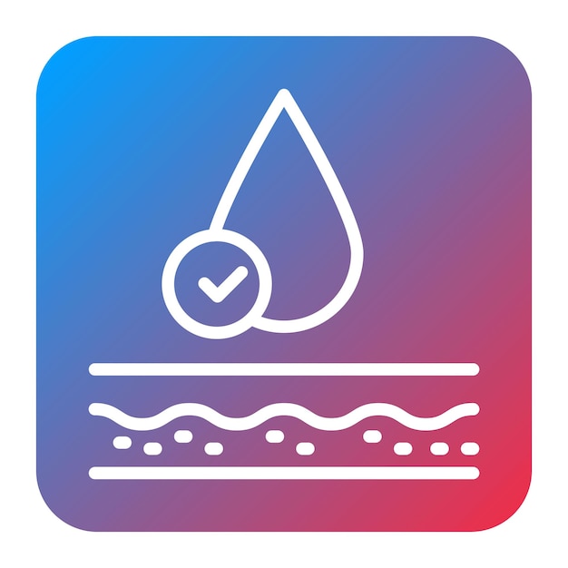 Imagen vectorial del icono de hidratación Se puede utilizar para el bienestar físico