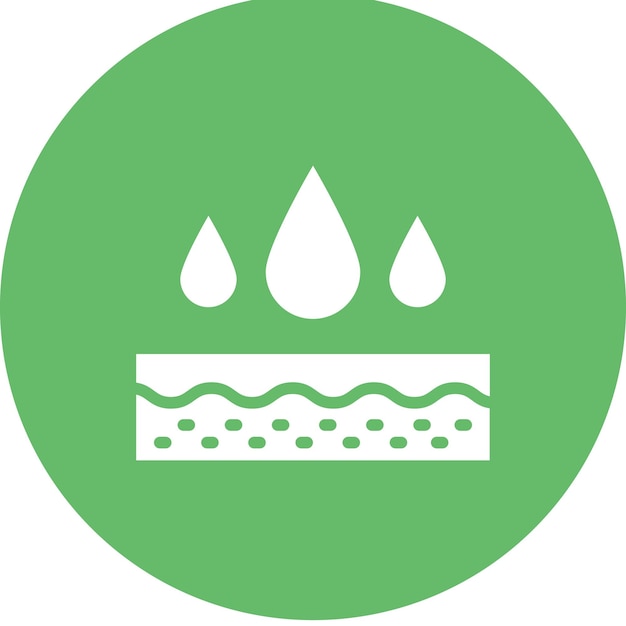 Imagen vectorial del icono de hidratación Se puede utilizar para la protección solar