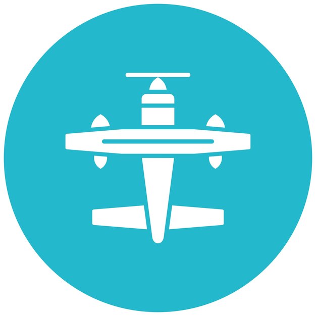 Imagen vectorial del icono del hidroavión Se puede utilizar para Coastline