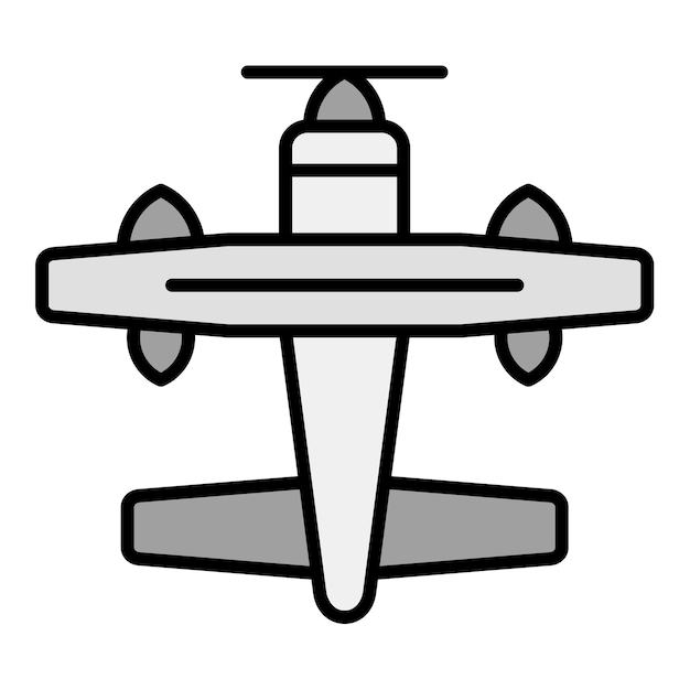 Imagen vectorial del icono del hidroavión Se puede utilizar para Coastline