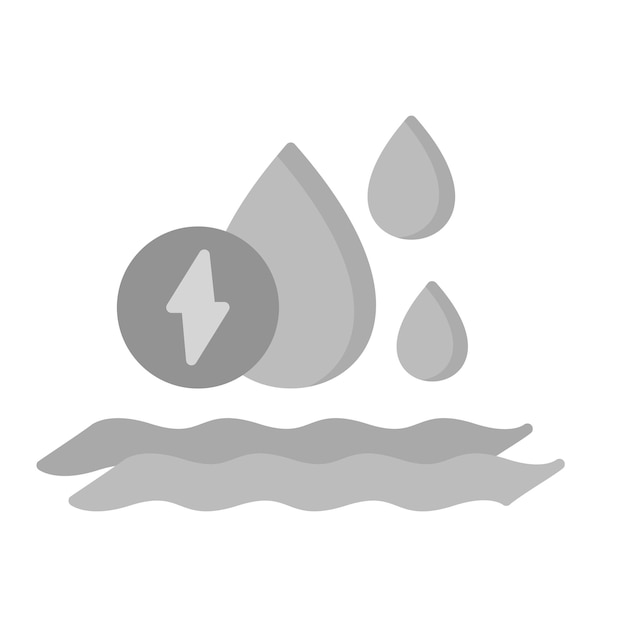 Imagen vectorial del icono de la hidroelectricidad Se puede utilizar para la energía sostenible